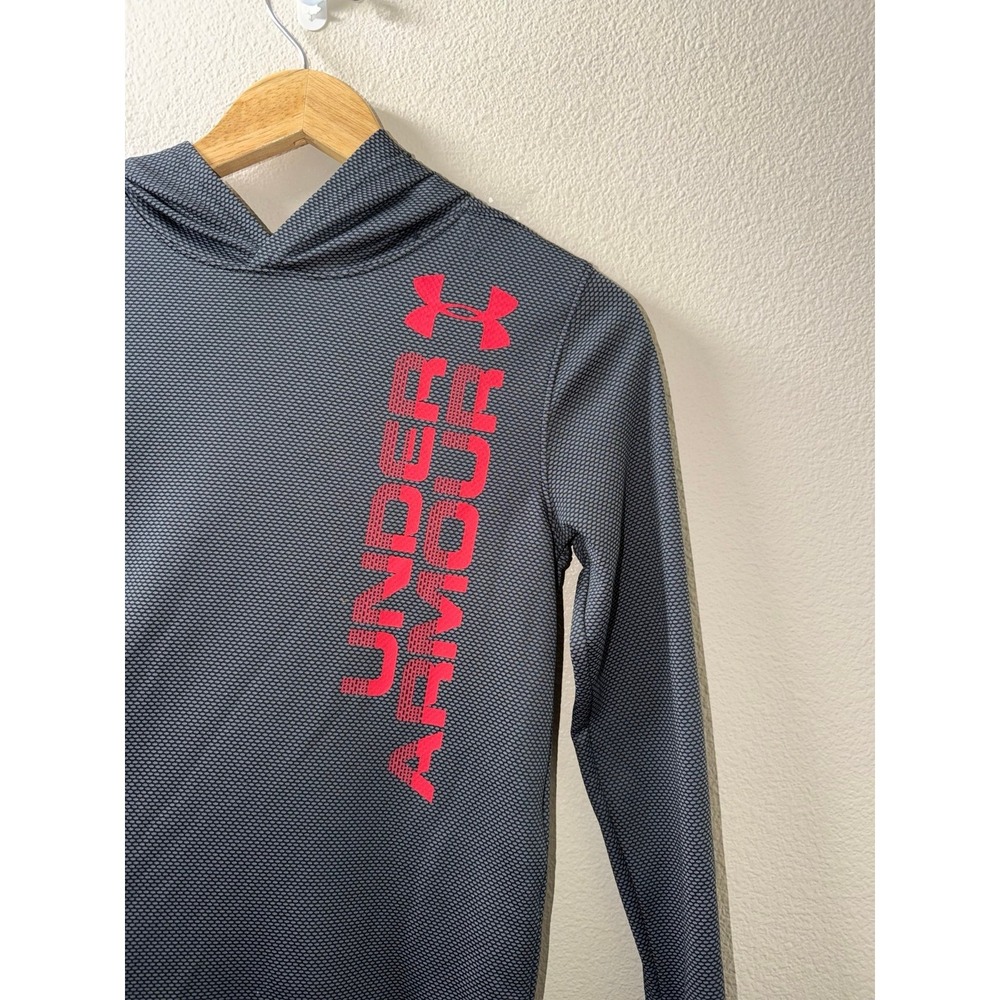 Boys Under Armour Hooded Shirt Size Medium - Picture 2 of 4